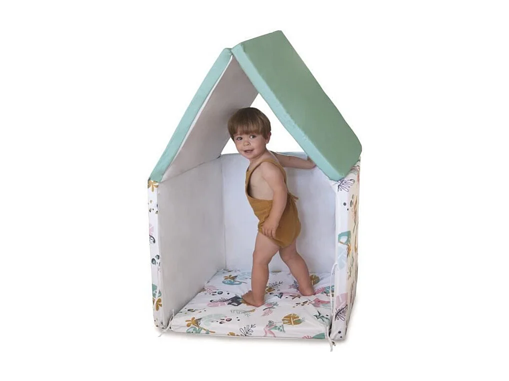 TINEO Maxi Tapis Malin Jungle Buddies 5 en 1 - Evolutif - Dehoussable - 180x200 cm - Nouvelle collection