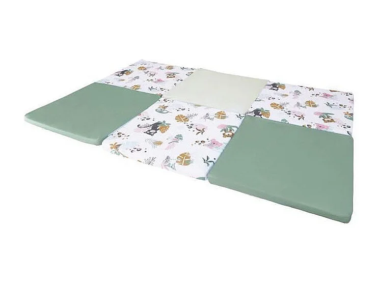 TINEO Maxi Tapis Malin Jungle Buddies 5 en 1 - Evolutif - Dehoussable - 180x200 cm - Nouvelle collection
