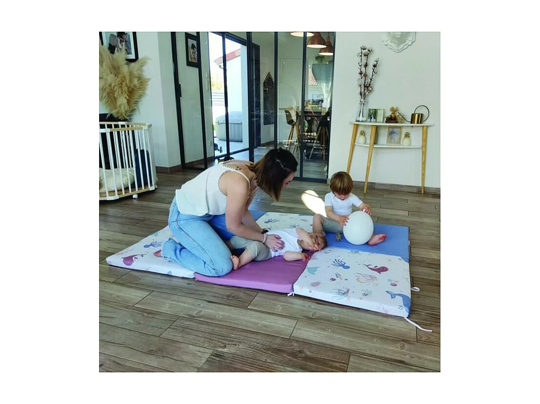 TINEO Maxi Tapis Malin Tresors de locean 5 en 1 - Evolutif - Dehoussable - 180x200 cm - Nouvelle collection