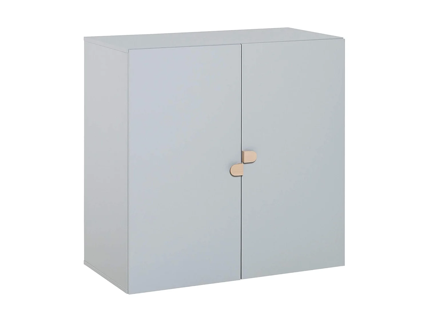 Commode 2 portes en bois gris - CO17037