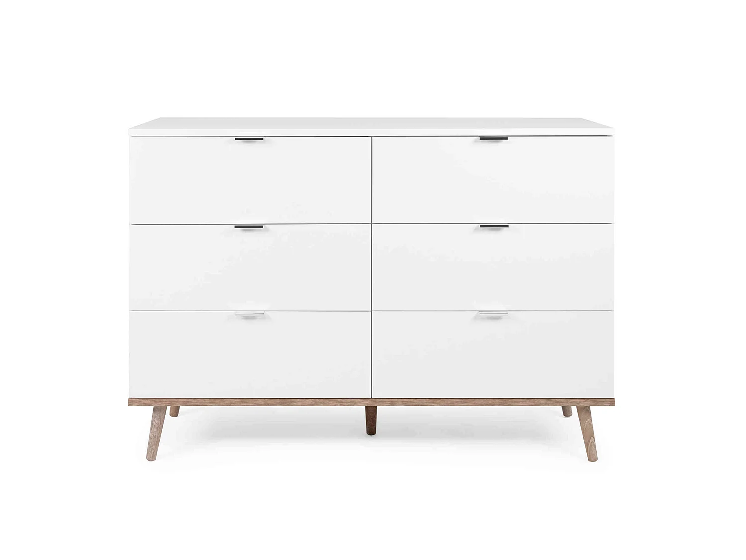 Commode 6 tiroirs blanc - CO7781-2