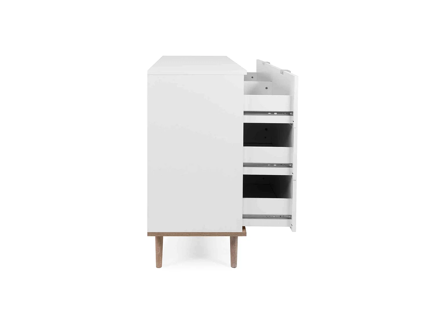 Commode 6 tiroirs blanc - CO7781-2