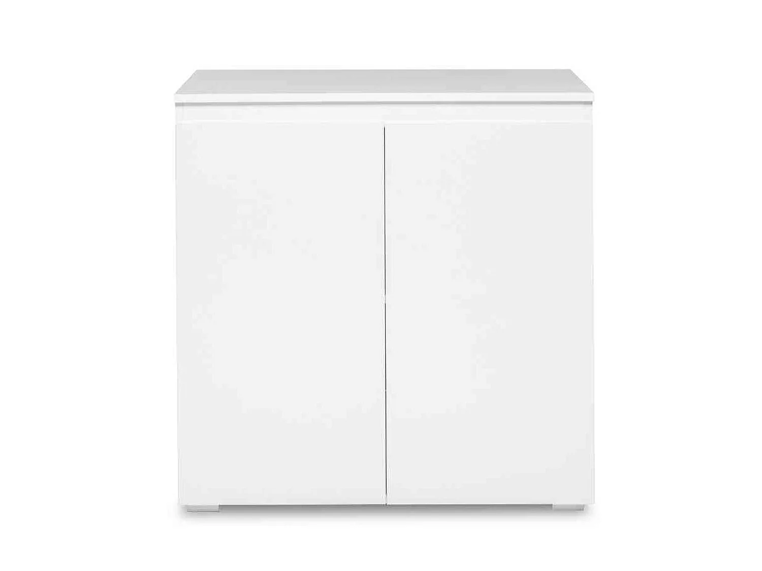 Commode 2 portes en bois blanc - CO7053