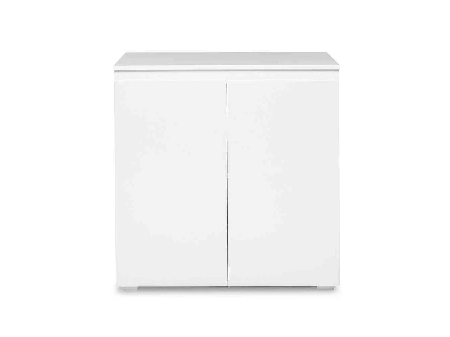 Commode 2 portes en bois blanc - CO7053