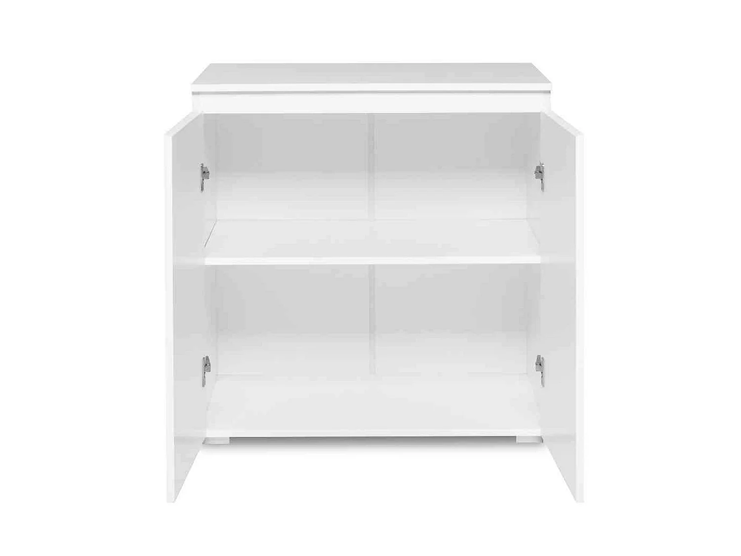 Commode 2 portes en bois blanc - CO7053