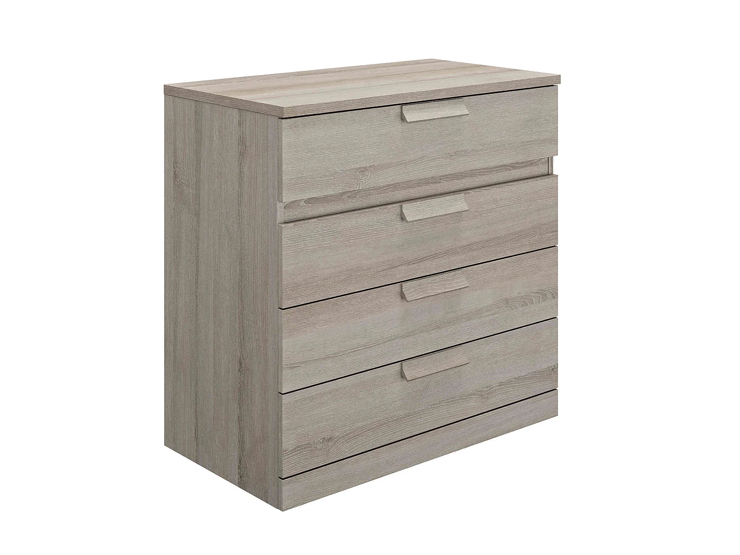Commode 4 tiroirs en bois gris clair - CO5030