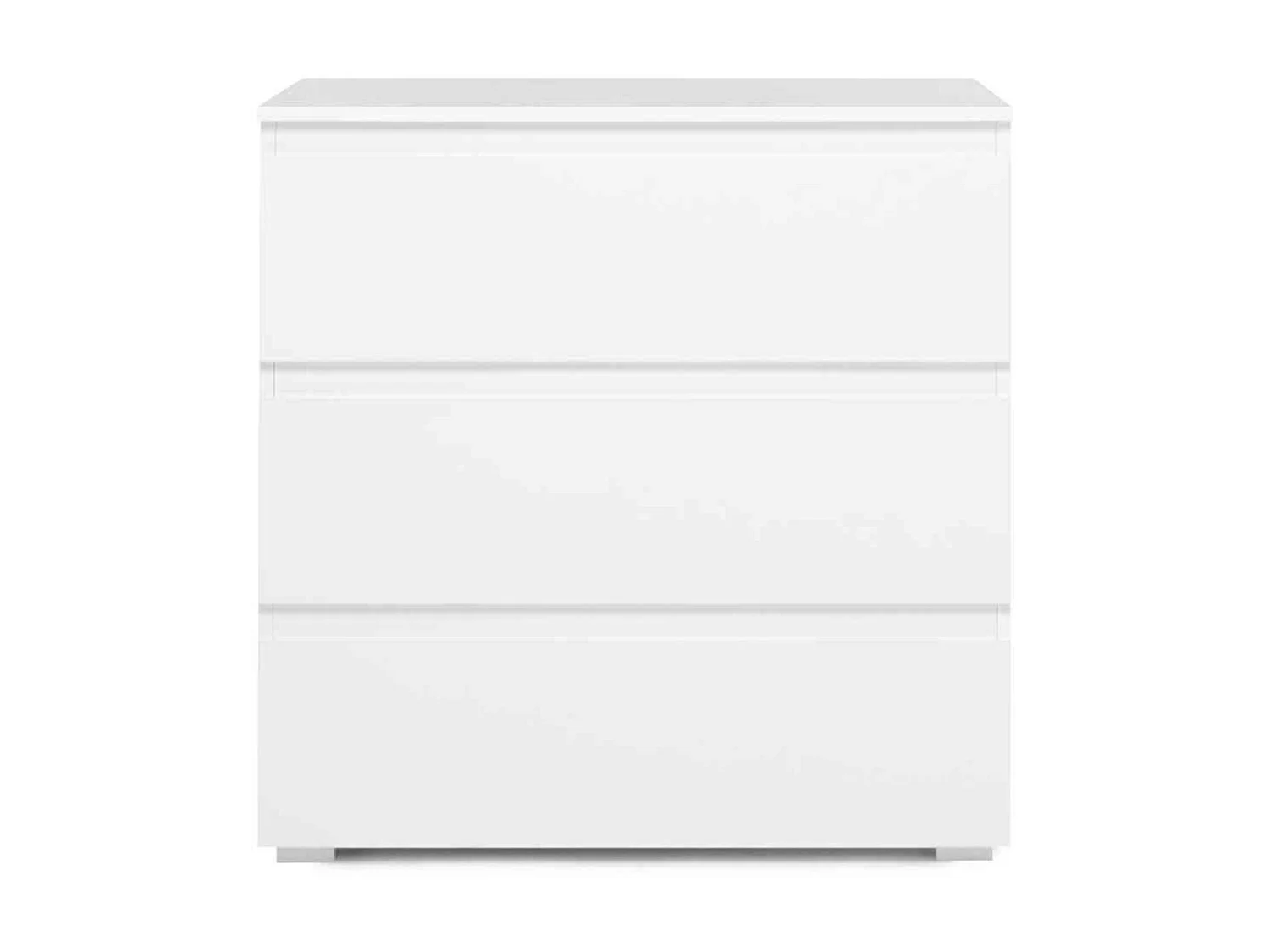 Commode 3 tiroirs en bois blanc - CO7017