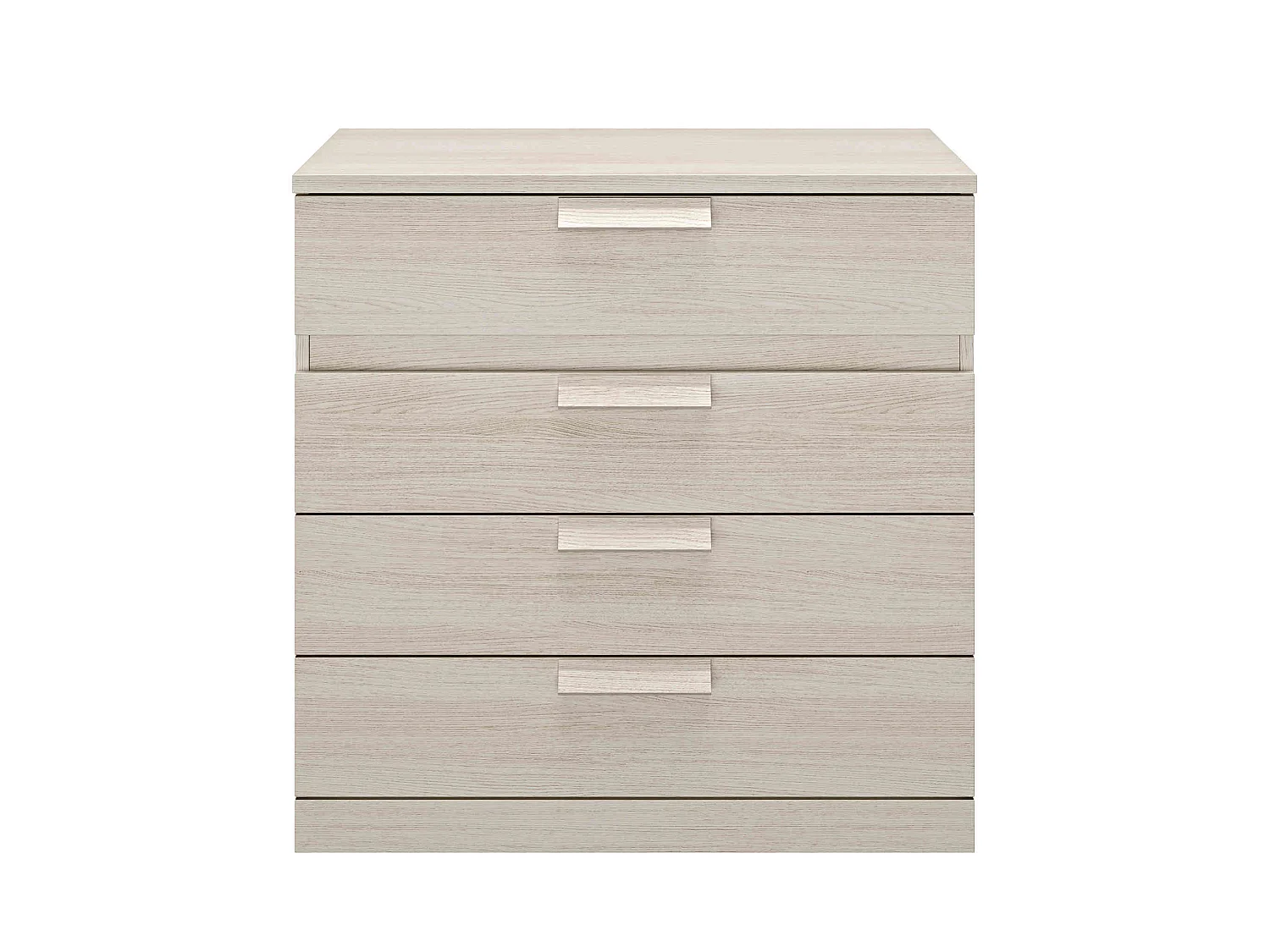 Commode 4 tiroirs imitation bois clair - CO5030