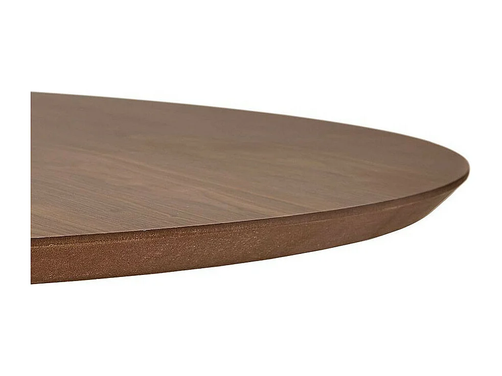 Table Basse Scandinave "Scusi" 90cm Noyer & Noir