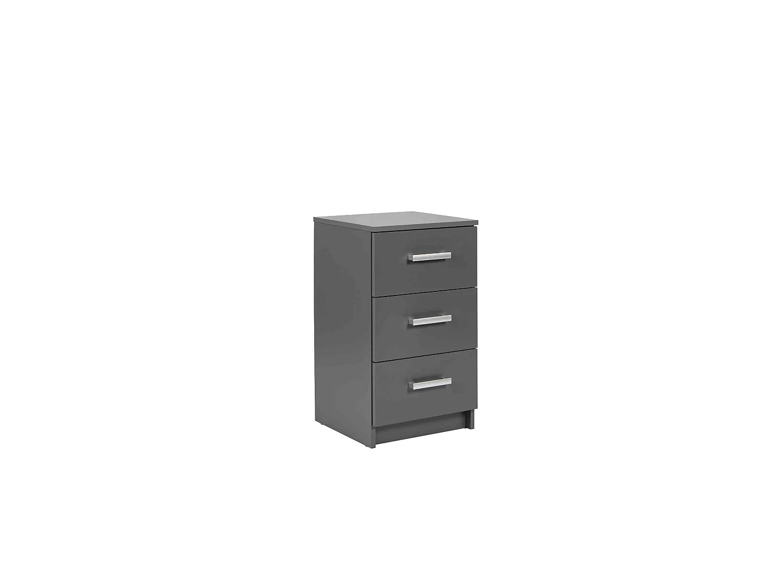 Chiffonnier 3 tiroirs en bois gris - CO12094-2