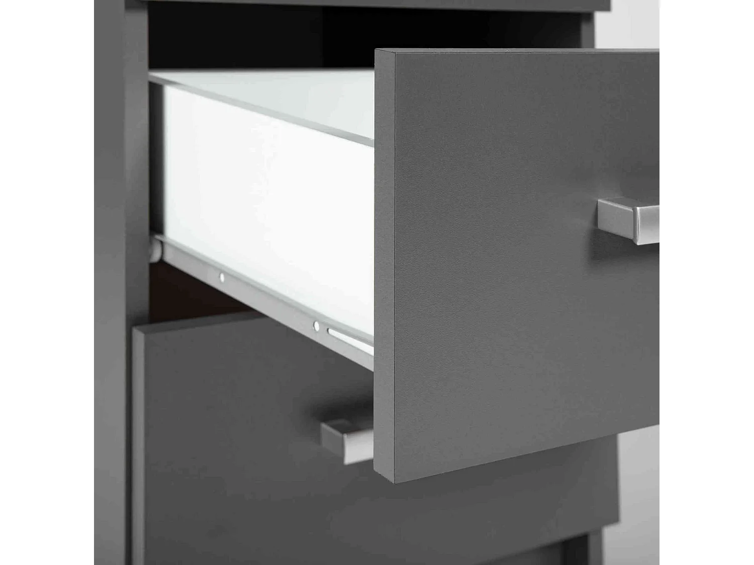 Chiffonnier 3 tiroirs en bois gris - CO12094-2