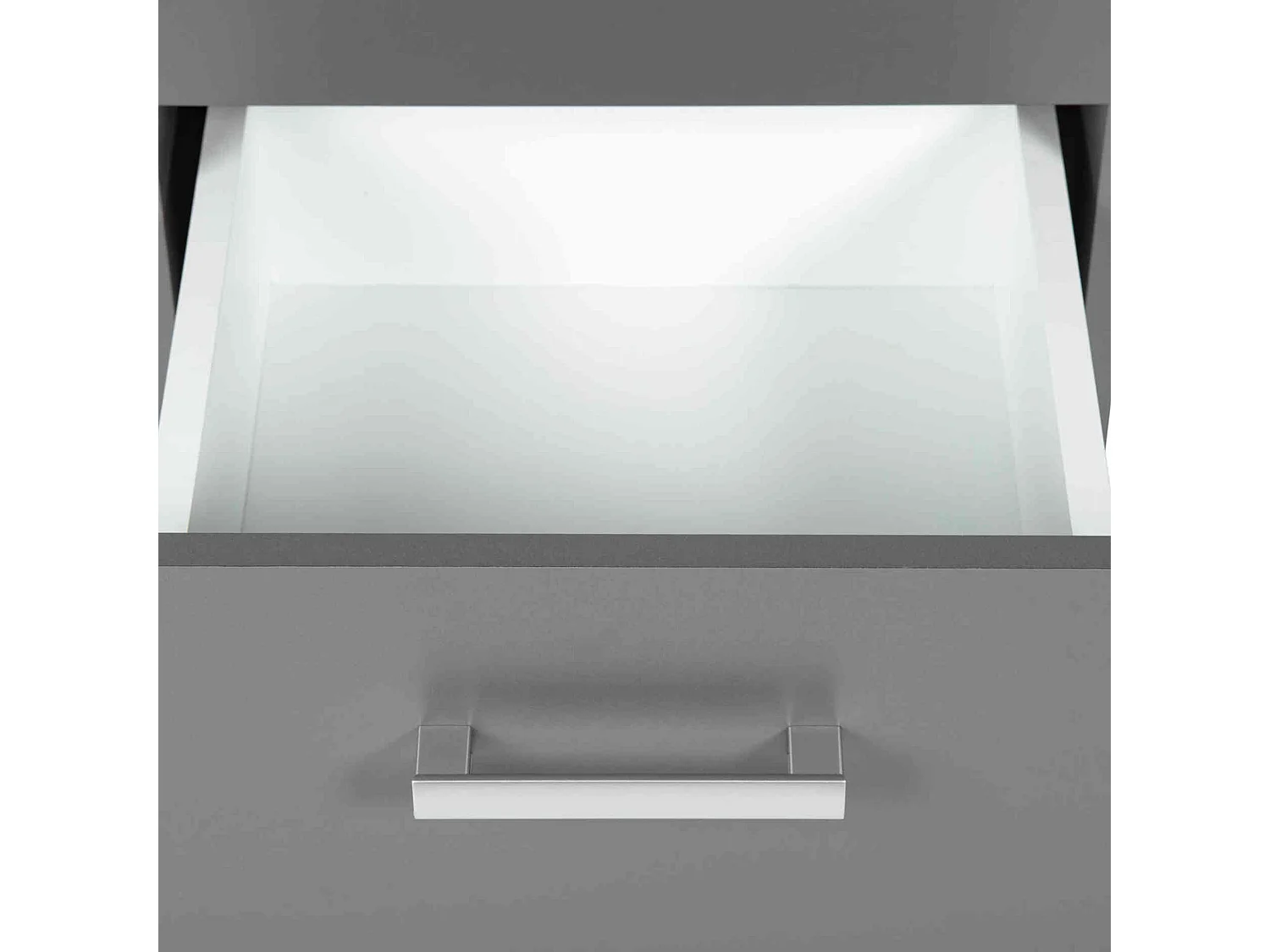 Chiffonnier 3 tiroirs en bois gris - CO12094-2