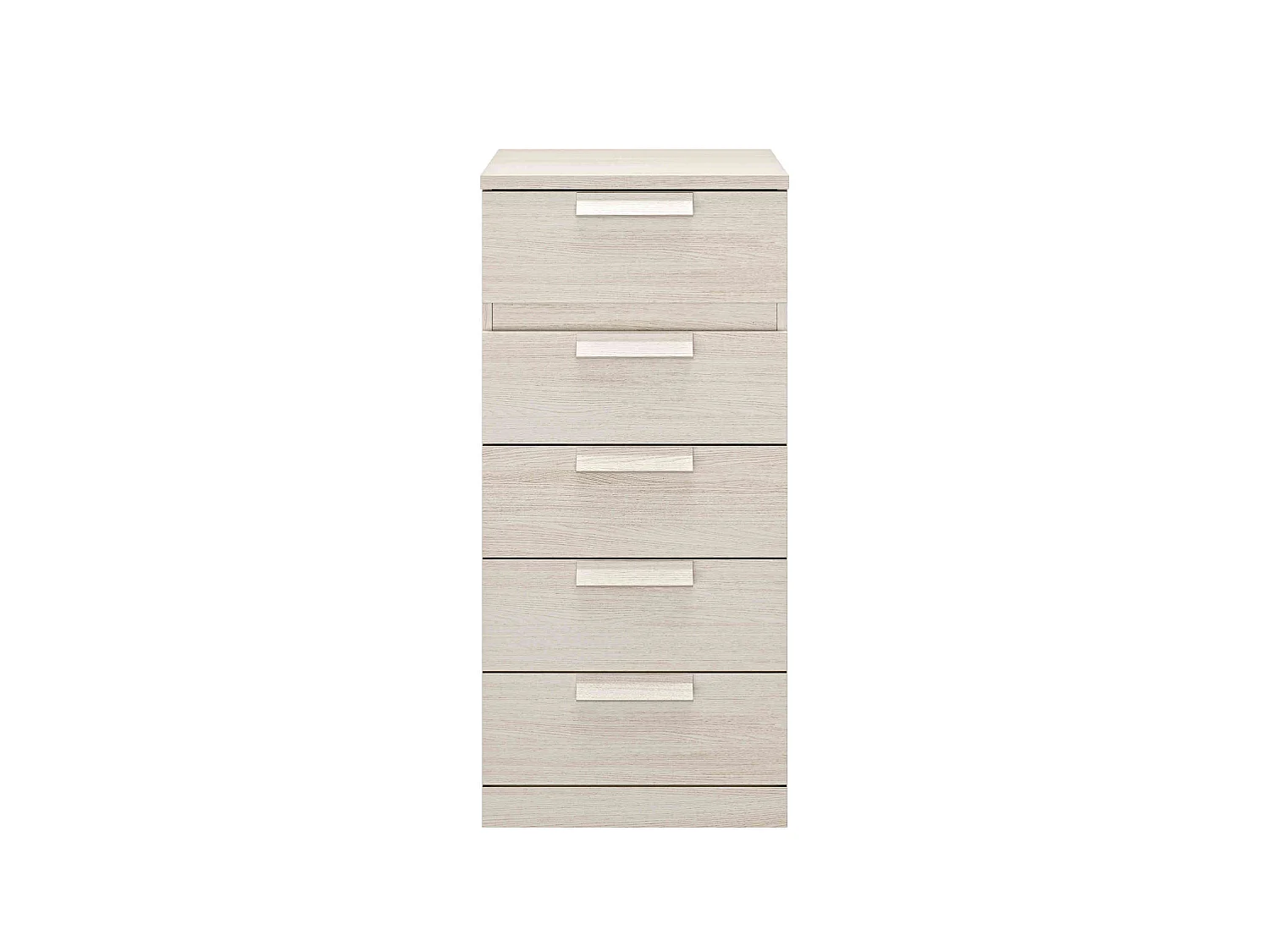 Chiffonnier 5 tiroirs imitation bois clair - CF5029