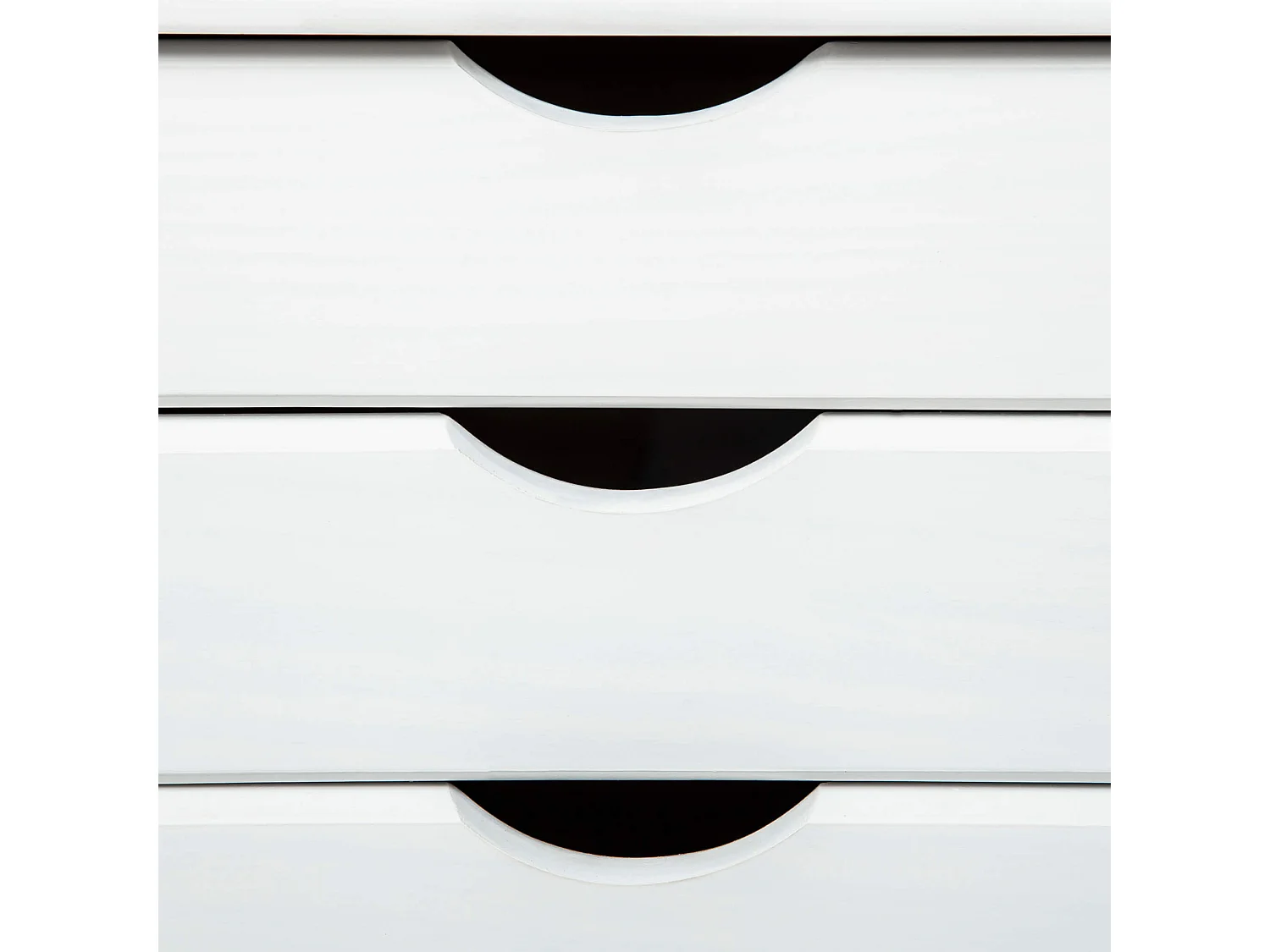 Caisson 6 tiroirs pin massif vernis blanc