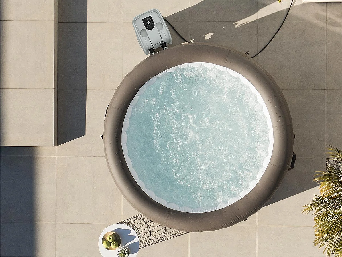 Kit spa gonflable Bestway Lay-Z-Spa Dominica rond Hydrojet 4/6 places + 6 filtres