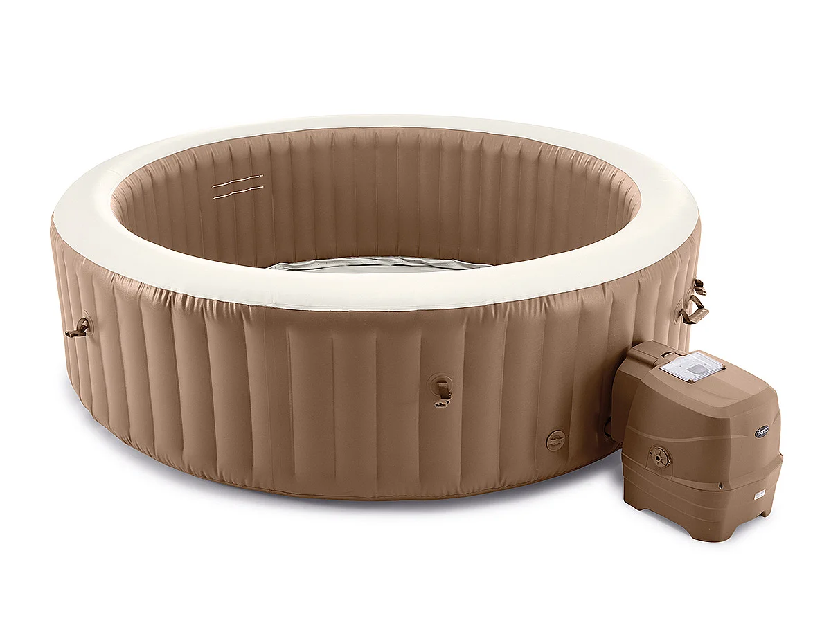 Kit spa gonflable Intex PureSpa Sahara rond Bulles 8 places + Kit d'entretien