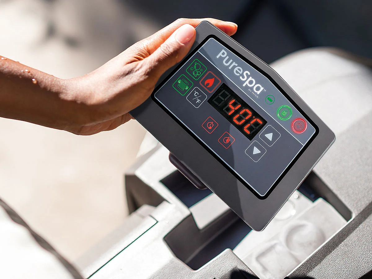 Kit spa gonflable Intex PureSpa Carbone octogonal Bulles et Jets 4 places + Kit d'entretien