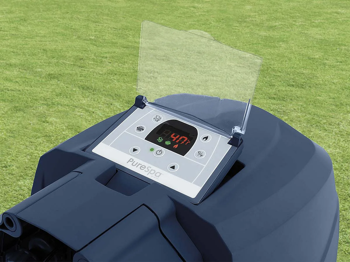 Kit spa gonflable Intex PureSpa Blue Navy rond Bulles 6 places + Kit d'entretien