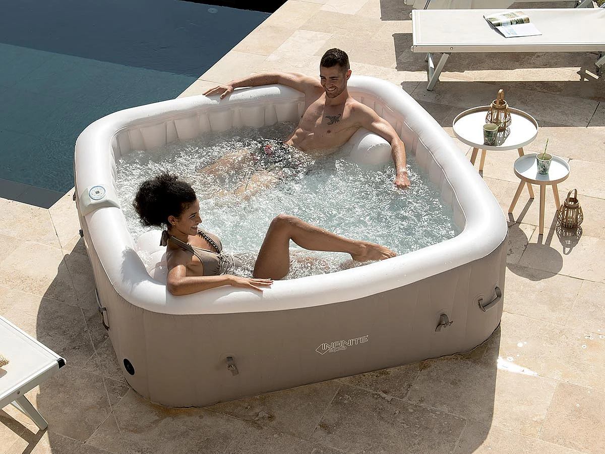 Spa gonflable Elite carré Bulles 2 places - Infinite Spa