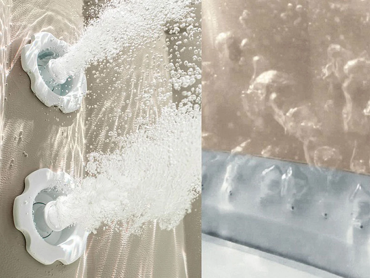 Kit spa gonflable Intex PureSpa Calacatta carré Bulles 4 places + 6 filtres