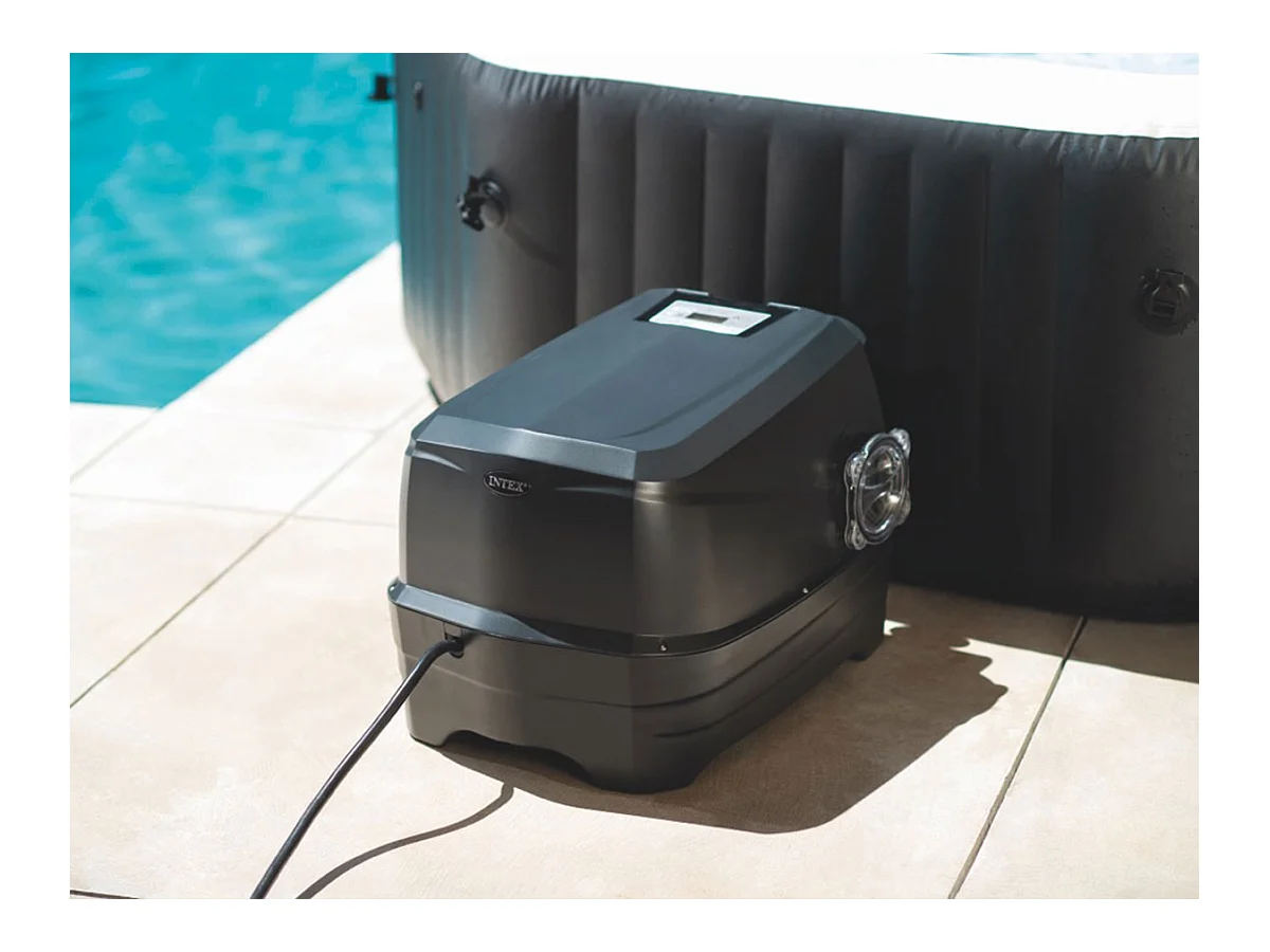 Kit spa gonflable Intex PureSpa Carbone octogonal Bulles et Jets 6 places + 12 filtres