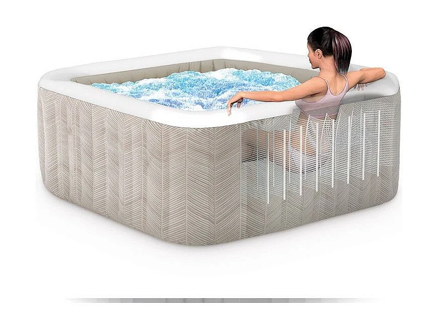 Spa Gonflable 6 Places "Chevron" 193cm Beige