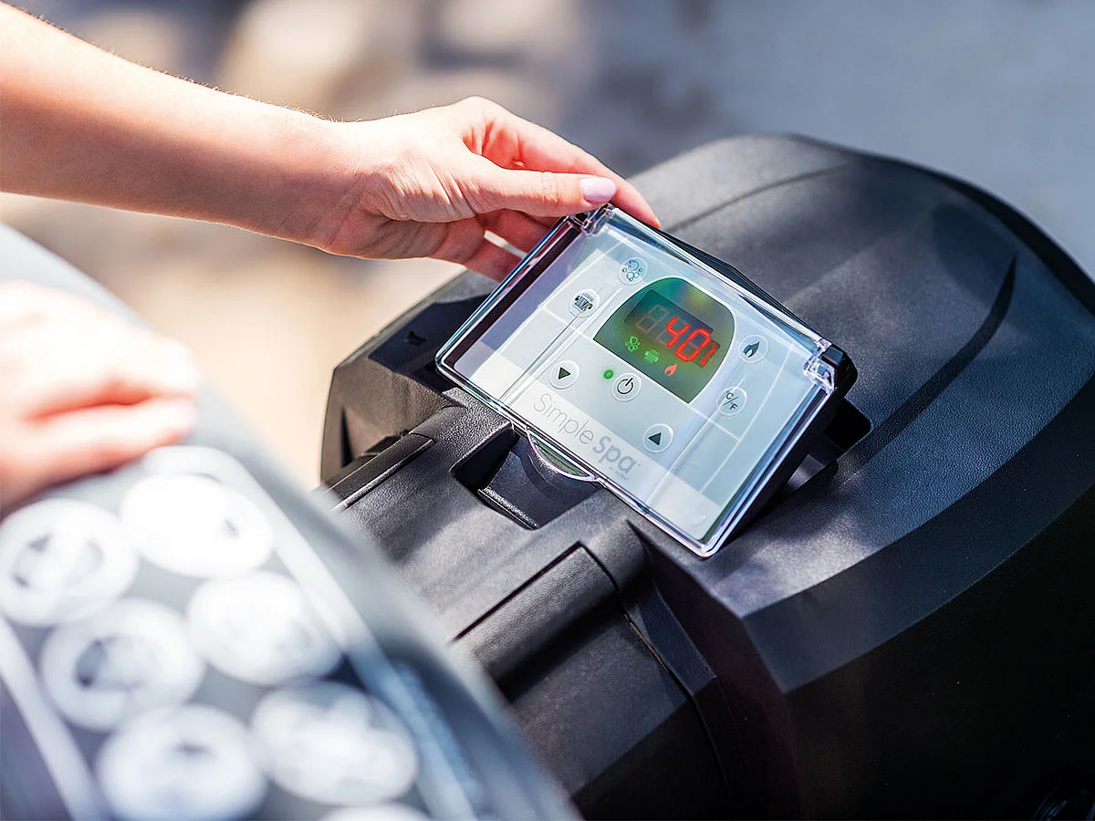 Kit spa gonflable Intex PureSpa Access rond Bulles 4 places + 6 filtres + Porte-verre