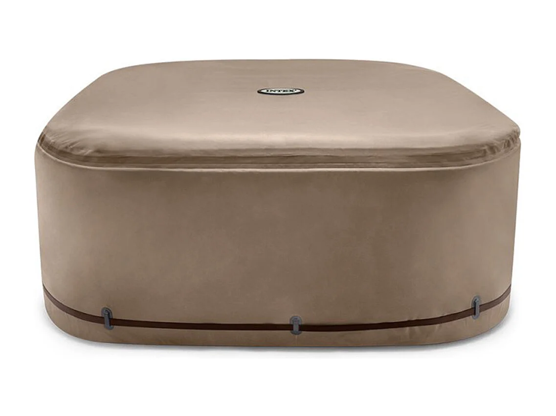 Kit spa gonflable Intex PureSpa Calacatta carré Bulles 4 places + 6 filtres + Kit d'entretien