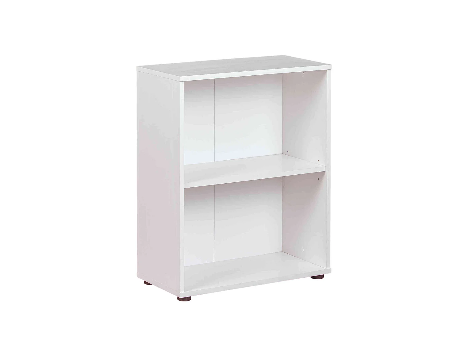 Bibliothèque 2 cases en bois blanc - BI12056-1