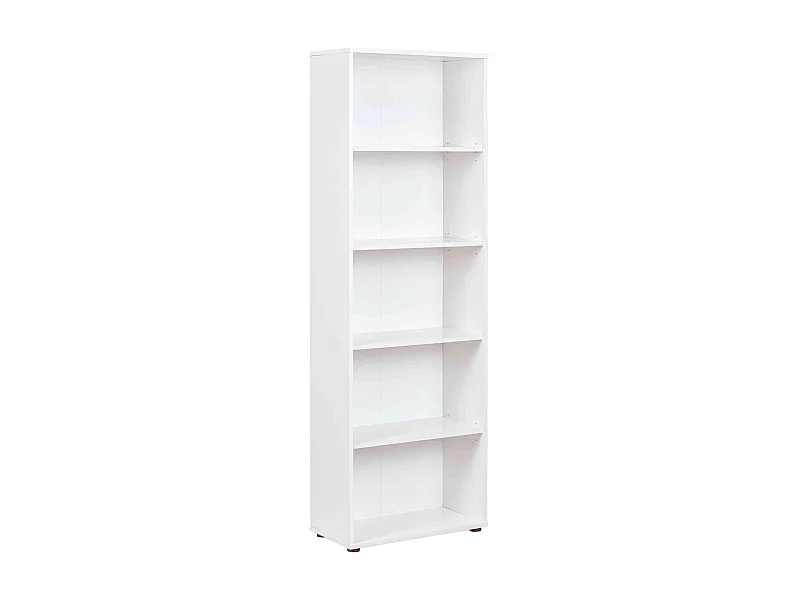 Bibliothèque 5 cases en bois blanc - BI12056-4