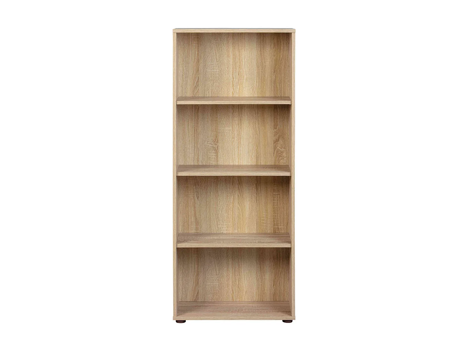 Bibliothèque 4 cases en bois imitation chêne sonoma - BI12056-3