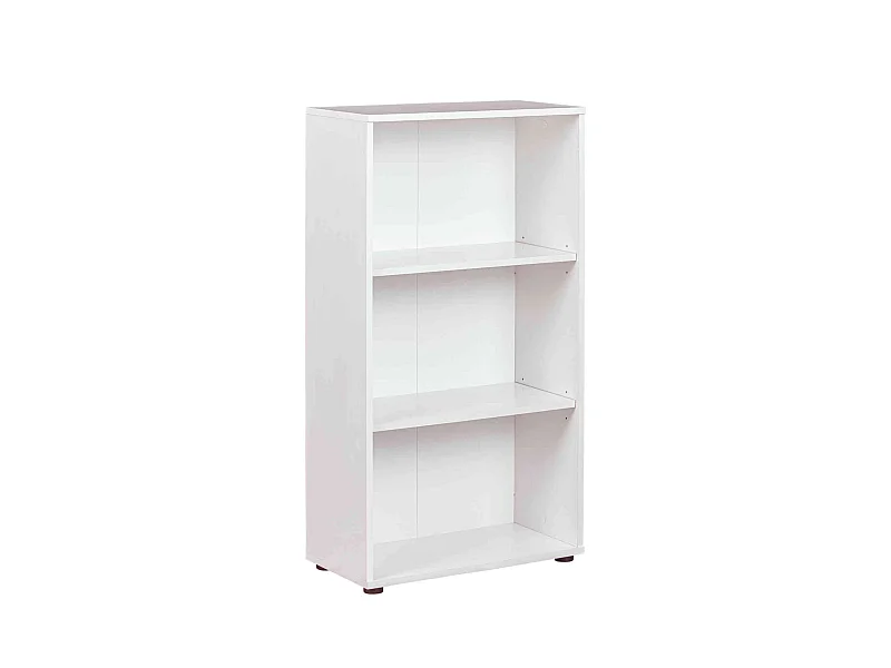 Bibliothèque 3 cases en bois blanc - BI12056-2