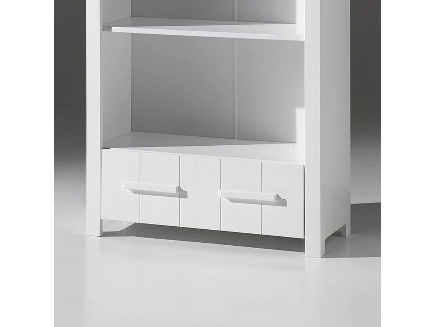 Bibliothèque 4 niches 1 tiroir blanche BI2011 - Terre de Nuit