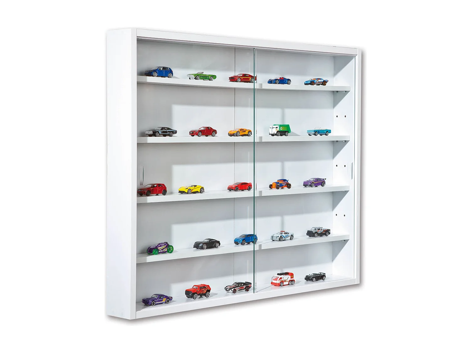 Etagère murale vitrée coloris blanc - ET6040