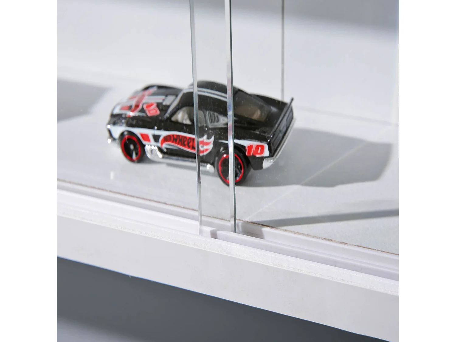 Etagère murale vitrée coloris blanc - ET6040