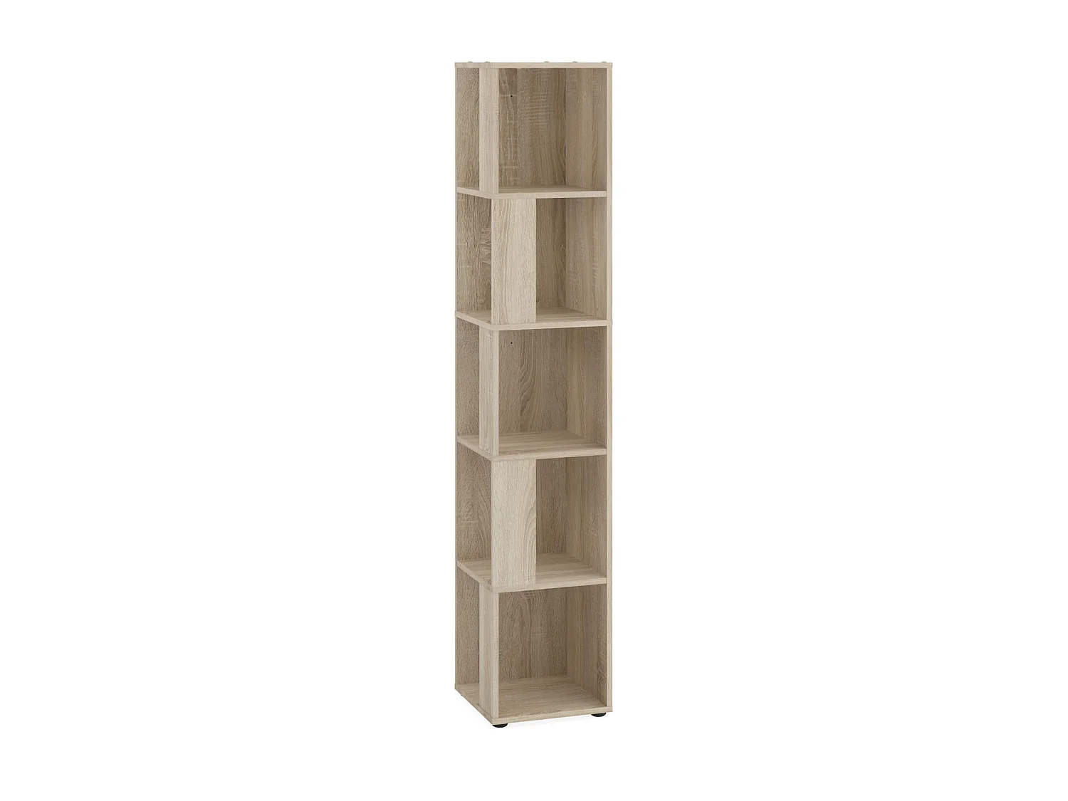 Etagère 5 cases en bois imitation chêne - ET13044-2