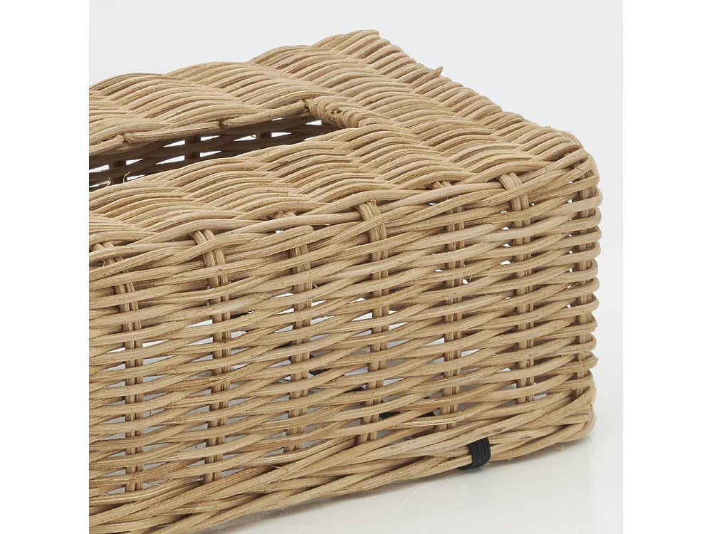 Boîte à mouchoirs en rotin naturel