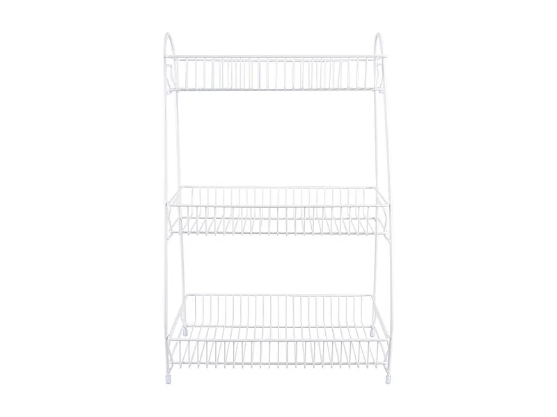 Etagère de cuisine en métal Tidy 30 x 20 x 45 cm Blanc mat