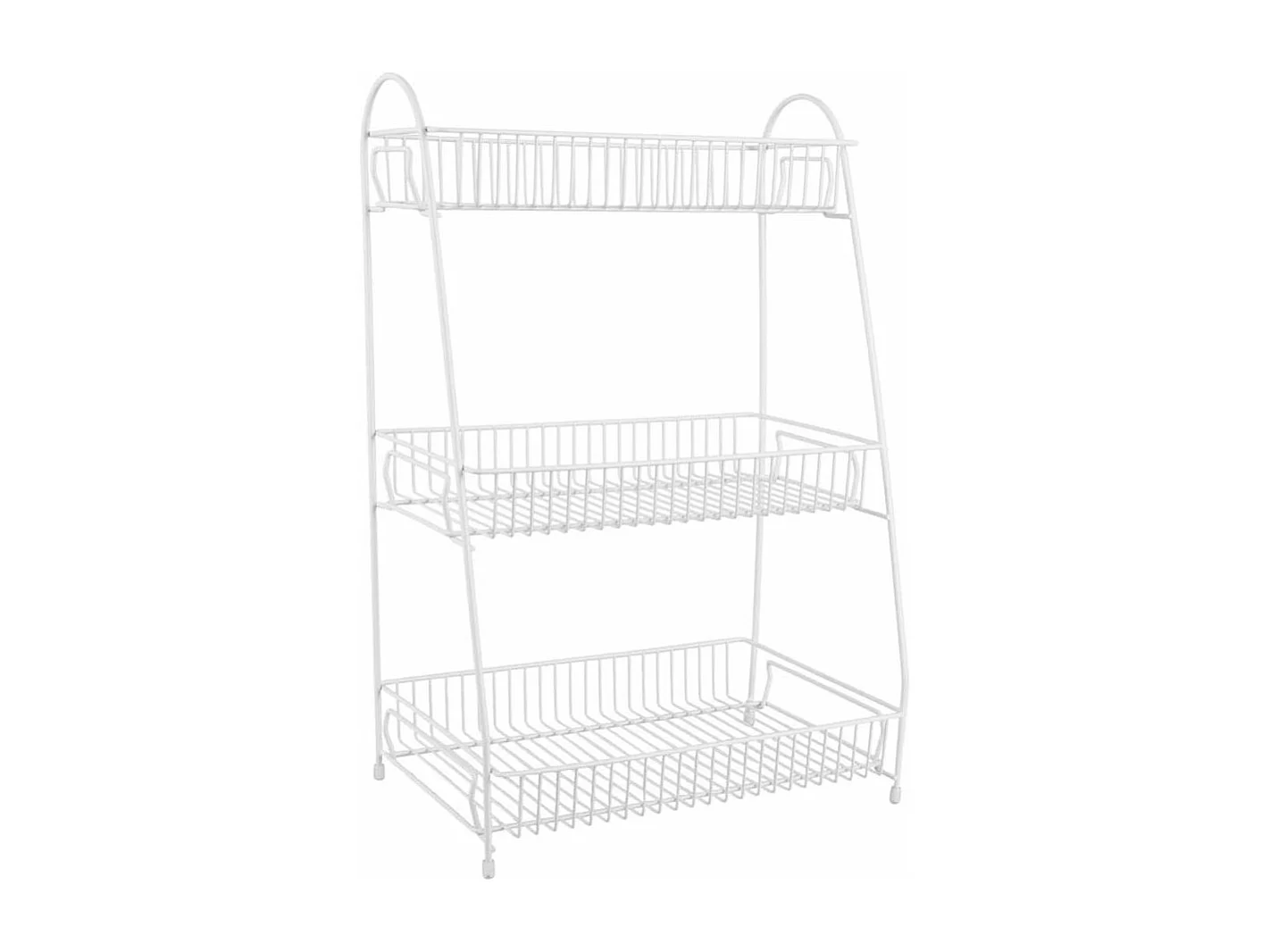 Etagère de cuisine en métal Tidy 30 x 20 x 45 cm Blanc mat