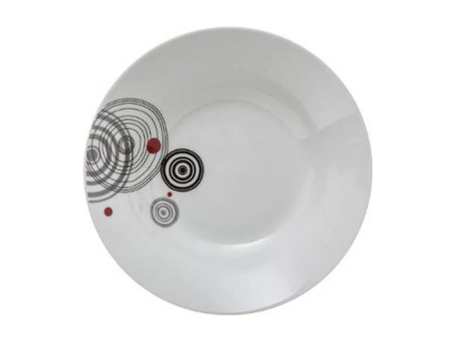 Lot de 6 Assiettes Creuses "Instant" 22cm Blanc