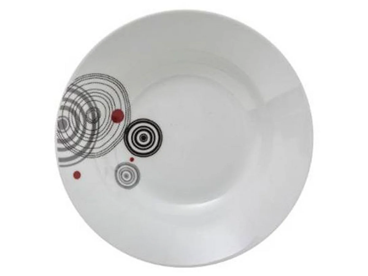 Lot de 6 Assiettes Creuses "Instant" 22cm Blanc