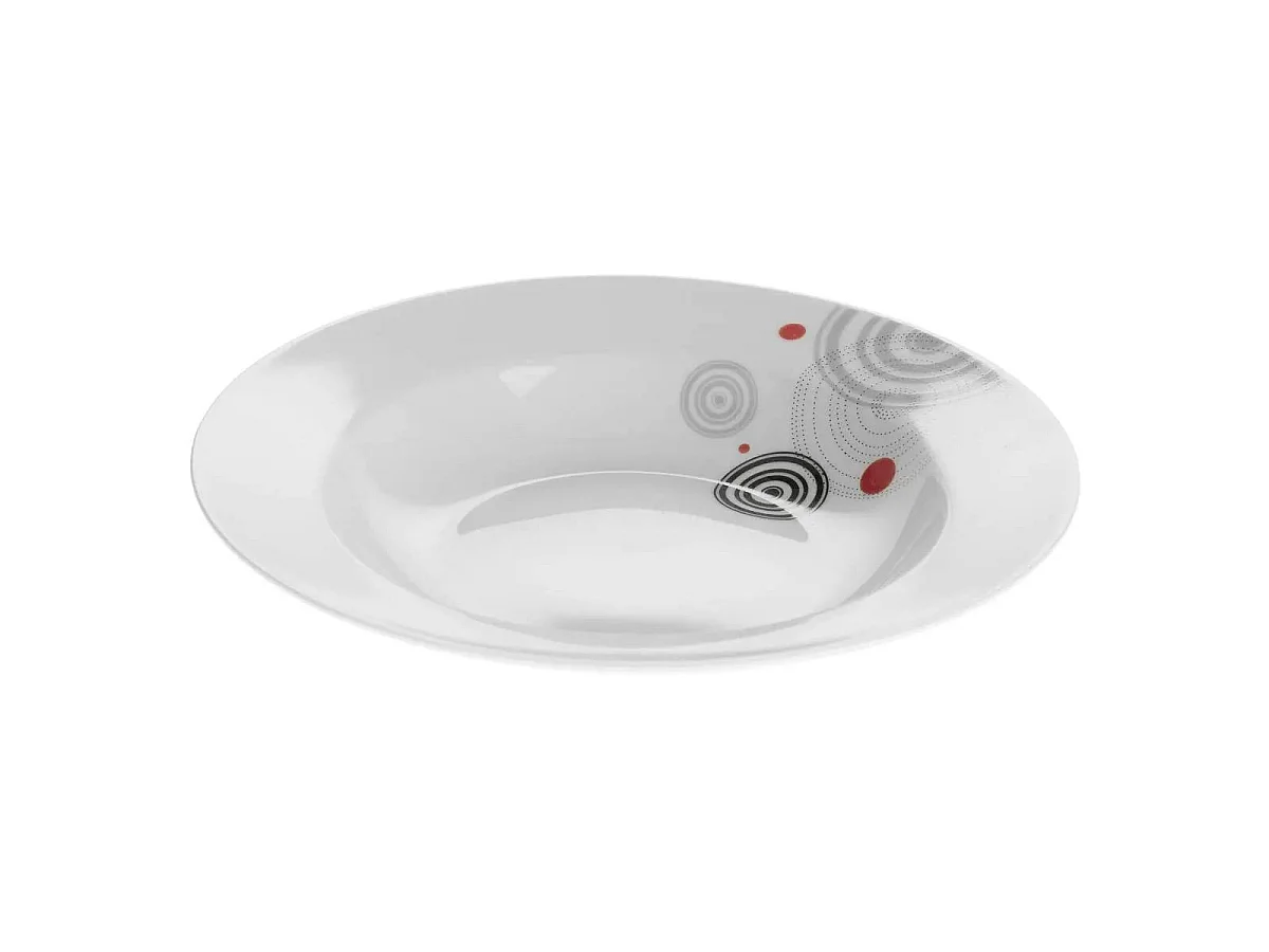 Lot de 6 Assiettes Creuses "Instant" 22cm Blanc