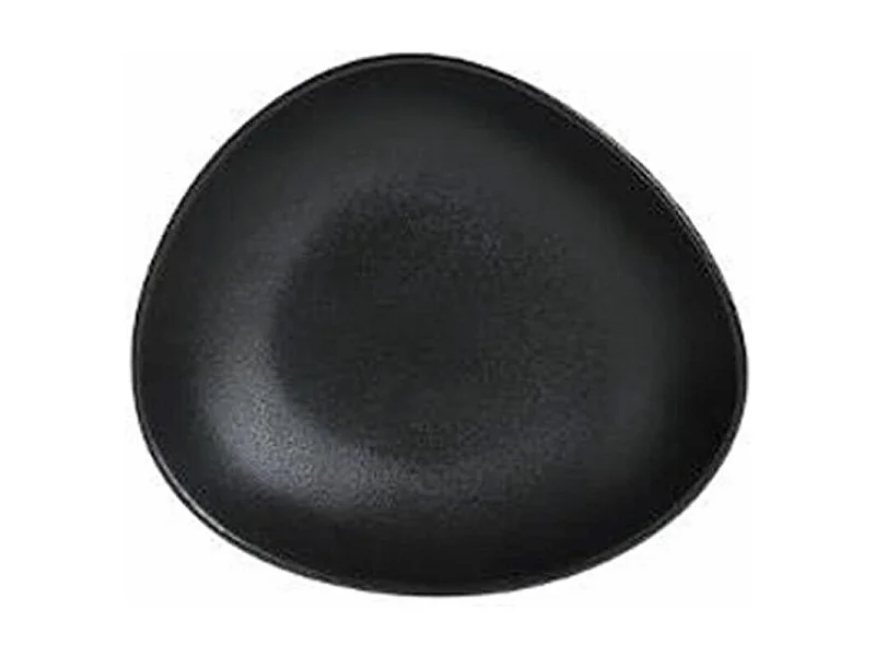 Lot de 6 Assiettes Creuses "Galet" 22cm Noir