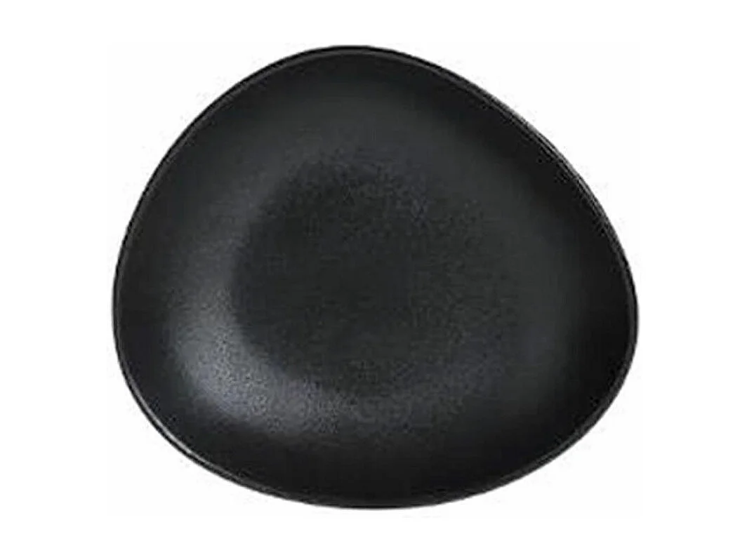 Lot de 6 Assiettes Creuses "Galet" 22cm Noir