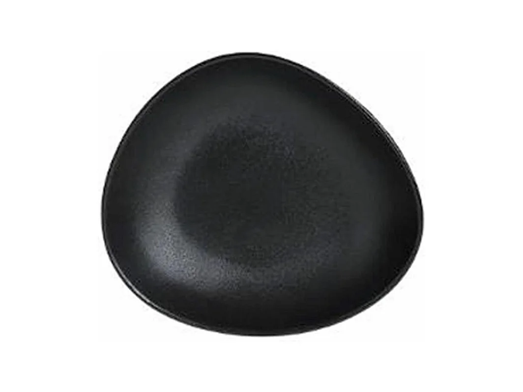 Lot de 6 Assiettes Creuses "Galet" 22cm Noir
