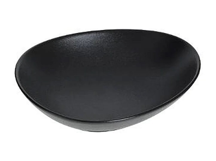 Lot de 6 Assiettes Creuses "Galet" 22cm Noir