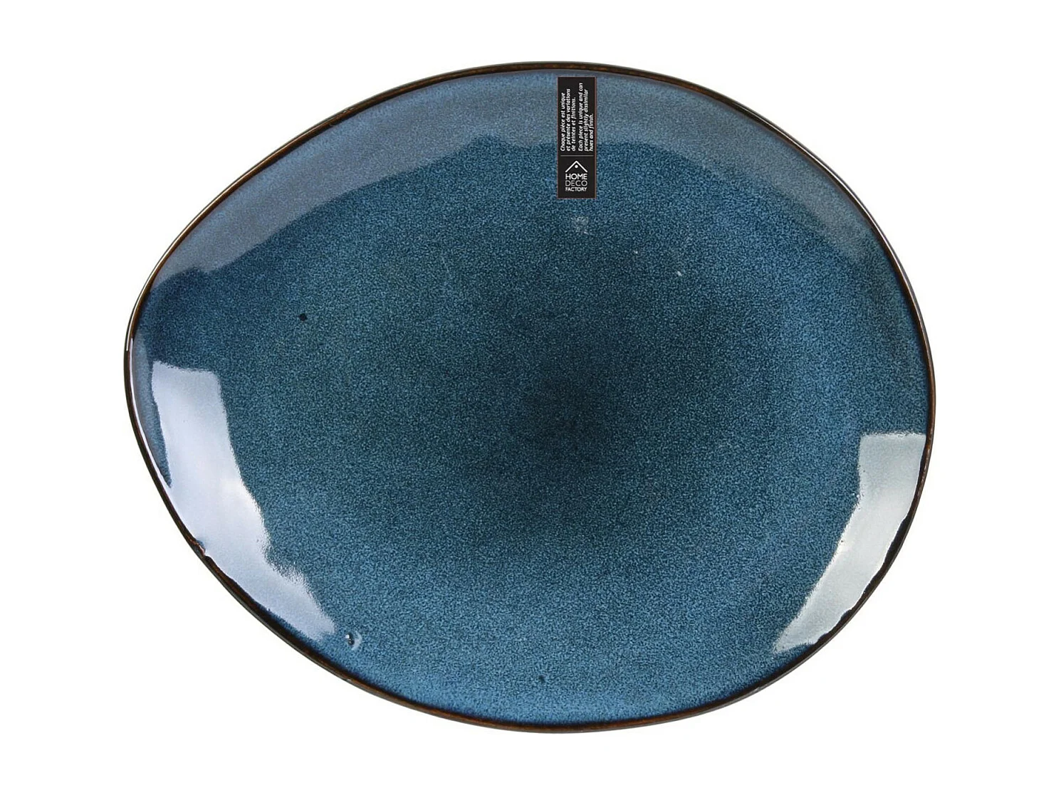 Lot de 6 Assiettes à Dessert "Au Grès" 22cm Bleu