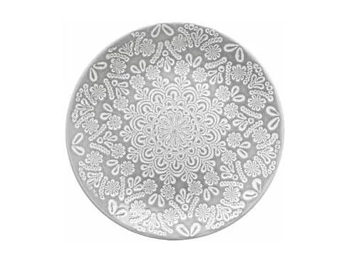 Lot de 6 Assiettes à Dessert "Hacienda" 22cm Gris