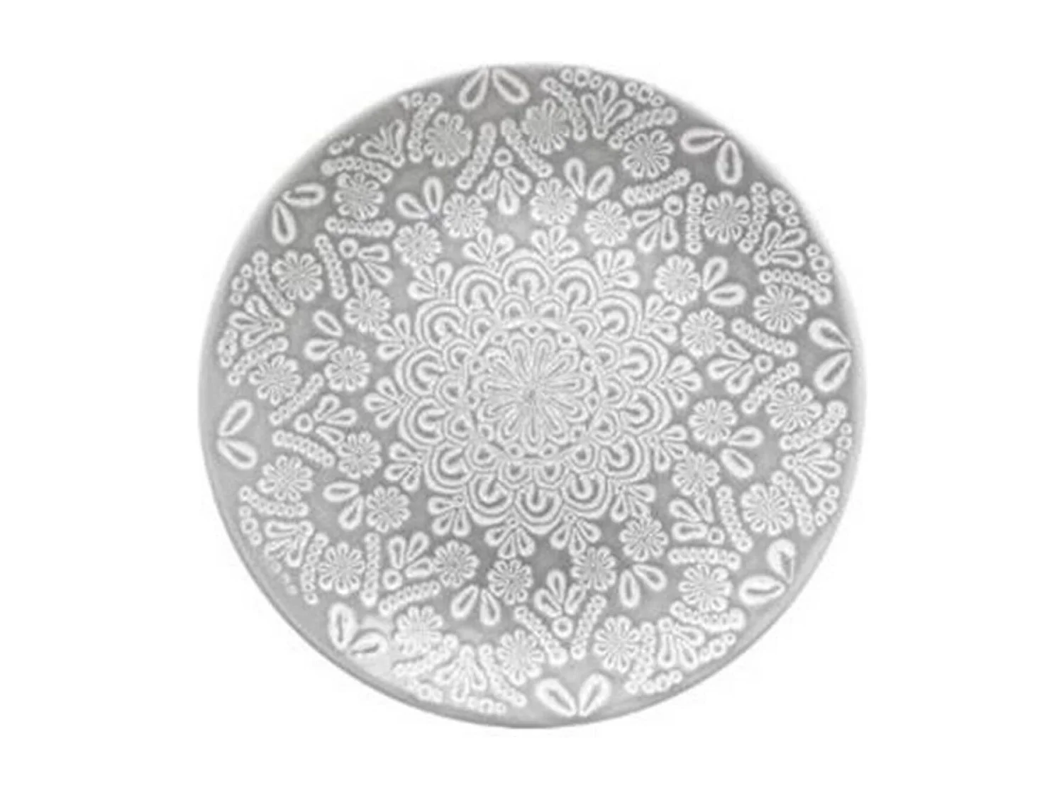 Lot de 6 Assiettes à Dessert "Hacienda" 22cm Gris