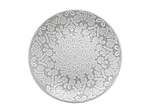 Lot de 6 Assiettes à Dessert "Hacienda" 22cm Gris